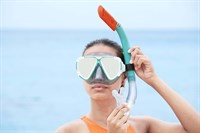 Taucherbrille und Schnorchel, Bestway Swimmingpool