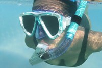 Taucherbrille und Schnorchel, Bestway Swimmingpool