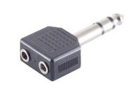 MicroConnect - Adapter 6.3mm - 2X3.5mm M-F