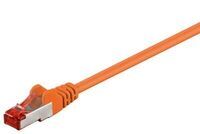 MicroConnect - F/UTP CAT6 0.25m Orange PVC