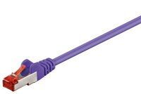 MicroConnect - F/UTP CAT6 0.25m Purple PVC