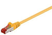 MicroConnect - F/UTP CAT6 0.25m Yellow PVC