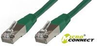 MicroConnect - F/UTP CAT6 15m Green PVC