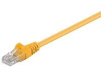 MicroConnect - U/UTP CAT5e 0.25M Yellow PVC