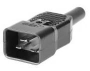 MicroConnect - IEC Power Adaptor C20 Plug