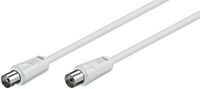MicroConnect - Coax M-F 1.5m White 75 Ohm