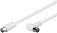 MicroConnect - Coax Cable 1.5m White Angled