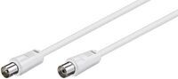 MicroConnect - Coax M-F 2.5m White 75 Ohm