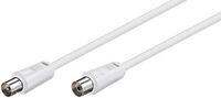 MicroConnect - Coax M-F 5m White 75 Ohm