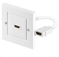MicroConnect - HDMI wall socket 1 port white