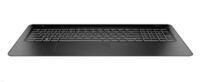 HP - Top Cover Black W Tp W Kb Sdb