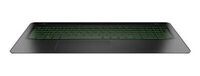 HP - Top Cover Black W Tp W Kb Acg