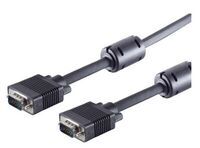 MicroConnect - SVGA HD15 10m M-M w.ferritcore