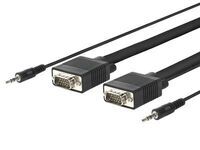MicroConnect - SVGA HD15 3m M-M. 3.5MM