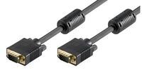 MicroConnect - SVGA HD15 3m M-M w.ferrit core