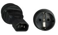 MicroConnect - Power Adapter C14 - Schuko M-F