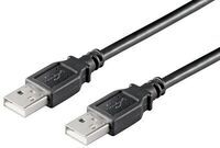 MicroConnect - USB2.0 A-A 0,1m M-M, Black