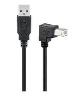 MicroConnect - USB2.0 A-B 1.8m M-M, Black