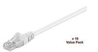 MicroConnect - U/UTP CAT5e 10M White 10 Pack