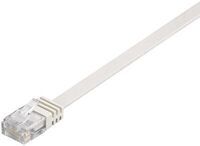 MicroConnect - U/UTP CAT6 0.25M White Flat