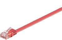 MicroConnect - U/UTP CAT6 1M  Red Flat