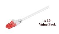 MicroConnect - U/UTP CAT6 2M White 10 Pack