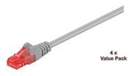 MicroConnect - U/UTP CAT6 20M Grey 4 PACK