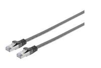 MicroConnect - U/FTP CAT6A 3M Black Flat