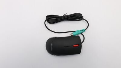 Lenovo - Optical PS2 mouse, black color