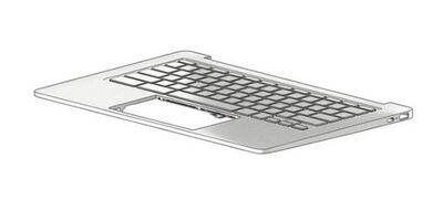 HP - TOP COVER W KB SNW INTL