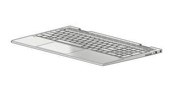 HP - TOP COVER NFB W KB SBK INTL