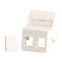 Lanview - Wall plate, angled, 2 x