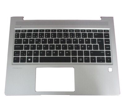 HP - TOP COVER W/KB CP BL PVCY INTL