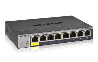Netgear - 8-Port Gigabit Ethernet Smart