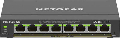 Netgear - 8PT GE Plus Switch W/HI-PWR