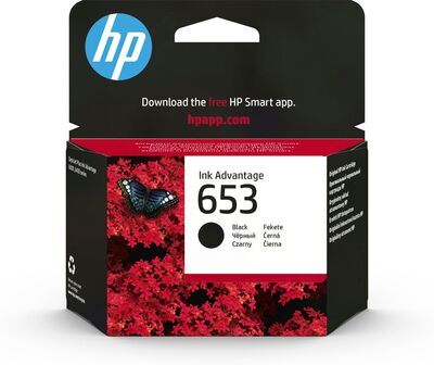 HP - 653 Black Original Ink