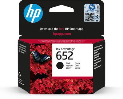 HP - 652 Black Original Ink