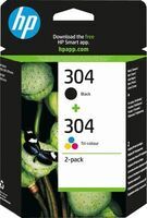 HP - 304 2-Pack Black/Tri-Color