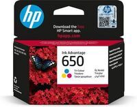 HP - 650 Tri-Color Original Ink