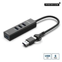 MicroConnect - Premium USB 3.0 Hub 4-Port