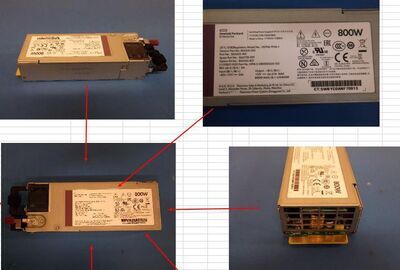 Hewlett Packard Enterprise - SPS-PS, 1U 12V 800W HTPLG
