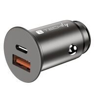 Techly - Mini Car Charger Usb-A And