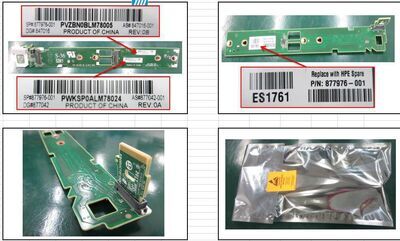 Hewlett Packard Enterprise - SPS-PCA M.2 BL460C G10 MODULE