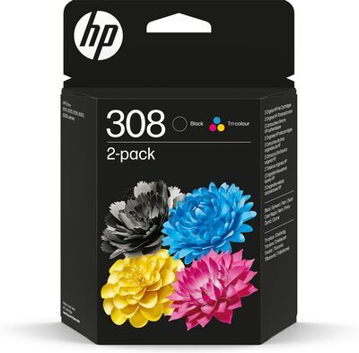 HP - 308 2-Pack Black/Tri-Color