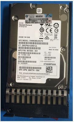 Hewlett Packard Enterprise - HDD 300GB 12G 15K SFF SAS