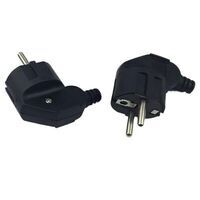MicroConnect - Angled schuko power plug,