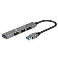 Techly - USB-A 3.2 Hub with 4 Slim