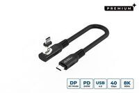 MicroConnect - USB-C to USB-C cable 0.15m
