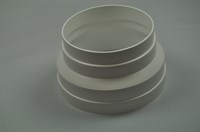 Reduzierstutzen, Universal Dunstabzugshaube - 95 mm - 124 mm (von 157 bis 124 mm)