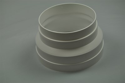 Reduzierstutzen, Universal Dunstabzugshaube - 95 mm - 124 mm (von 157 bis 124 mm)